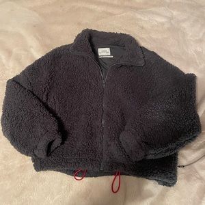 Urban Outfitters Cropped Fuzzy Jacket